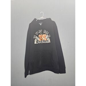 Bleecker & Mercer Black Pullover Hoodie Sweatshirt Mens Size 3XL Streetwear